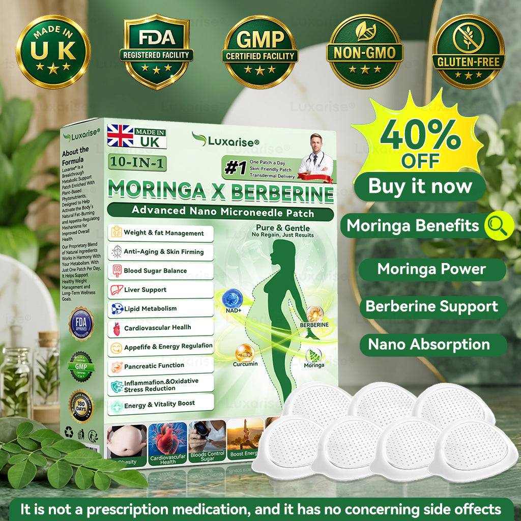 Noticeable results within 7 days 𝑳𝒖𝒙𝒂𝒓𝒊𝒔𝒆® 👩‍⚕️ 𝑴𝒐𝒓𝒊𝒏𝒈𝒂 & 𝑩𝒆𝒓𝒃𝒆𝒓𝒊𝒏𝒆 10-𝑰𝑵-1 𝑨𝒅𝒗𝒂𝒏𝒄𝒆𝒅 𝑵𝒂𝒏𝒐 𝑴𝒊𝒄𝒓𝒐𝒏𝒆𝒆𝒅𝒍𝒆 𝑷𝒂𝒕𝒄𝒉 (𝐎𝐧𝐜𝐞 𝐃𝐚𝐢𝐥𝐲, 𝐯𝐢𝐬𝐢𝐛𝐥𝐞 𝐜𝐡𝐚𝐧𝐠𝐞𝐬 𝐢𝐧 𝟕 𝐝𝐚𝐲𝐬）𝐎𝐛𝐞𝐬𝐢𝐭𝐲, 𝐃𝐢𝐚𝐛𝐞𝐭𝐞𝐬, 𝐒𝐥𝐞𝐞𝐩 𝐀𝐩𝐧𝐞𝐚, 𝐀𝐧𝐝 𝐉𝐨𝐢𝐧𝐭 𝐈𝐬𝐬𝐮𝐞𝐬🌈